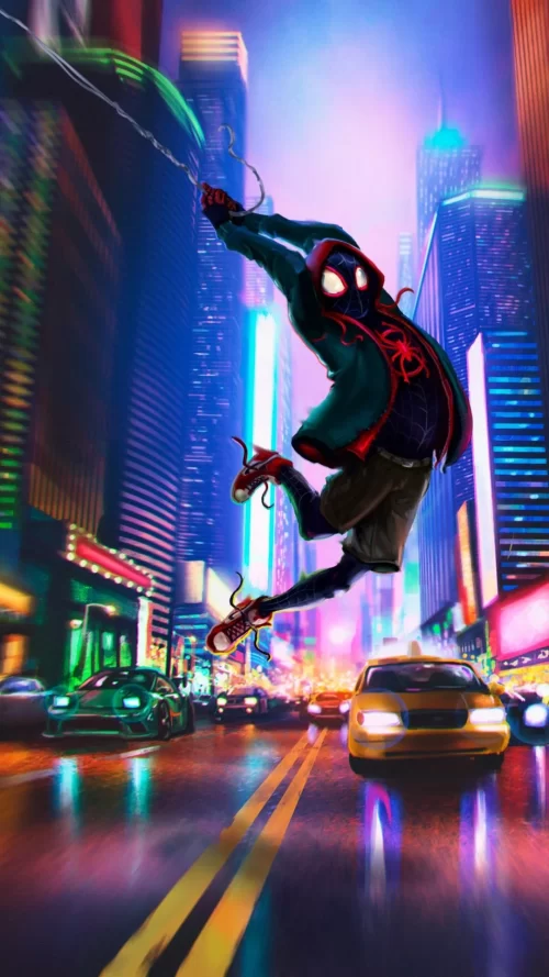 Background Miles Morales Wallpaper