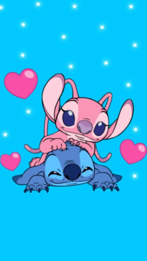 Stitch And Angel Wallpaper