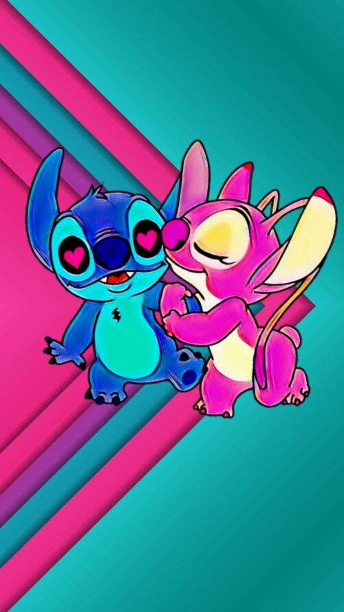 Stitch And Angel Wallpaper