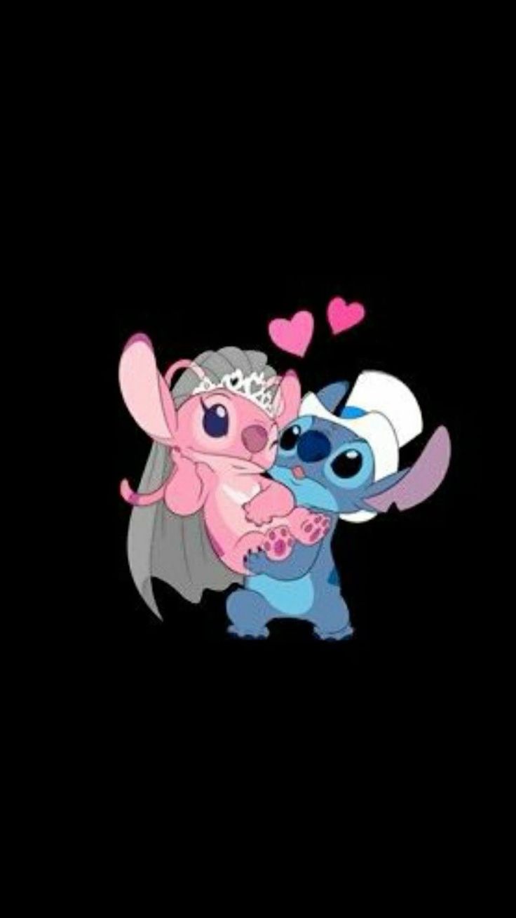 Stitch And Angel Wallpaper