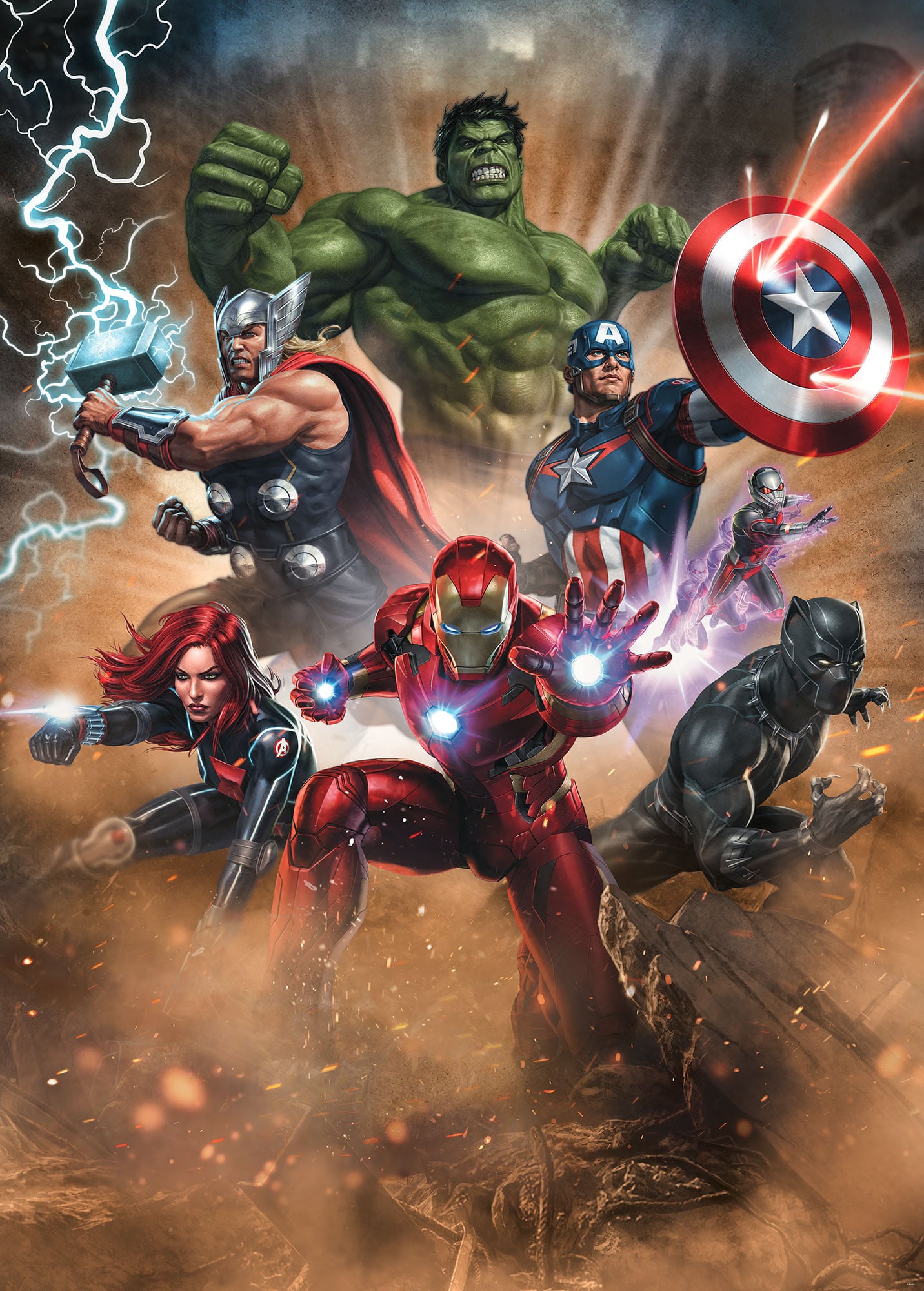 Background Avengers Wallpaper