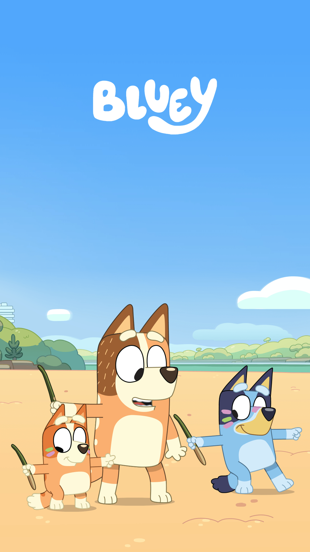 Background Bluey Wallpaper