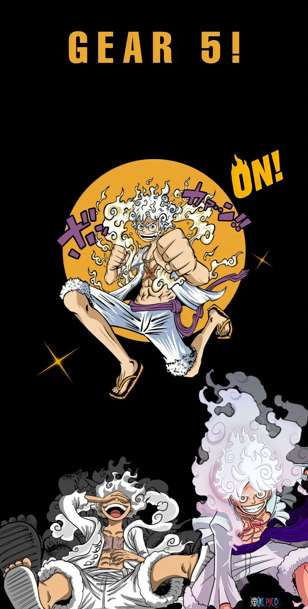 Background Luffy Gear 5 Wallpaper