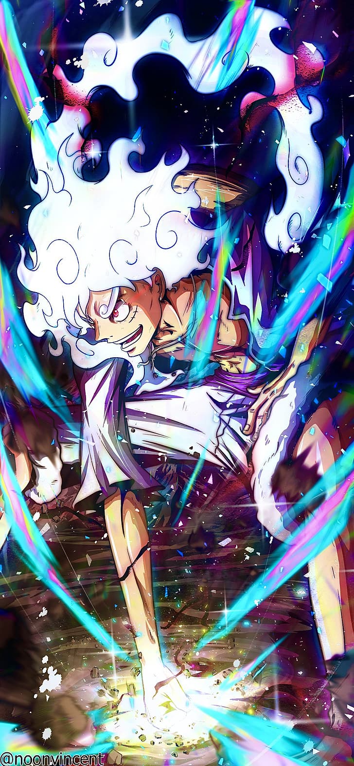 Background Luffy Gear 5 Wallpaper