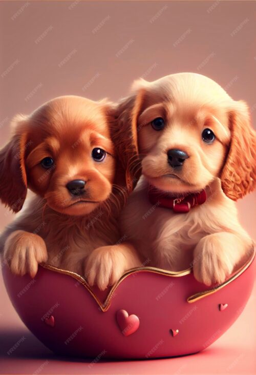 Background Puppies Wallpaper