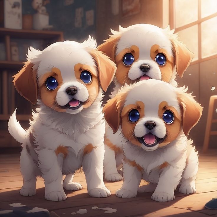 Background Puppies Wallpaper