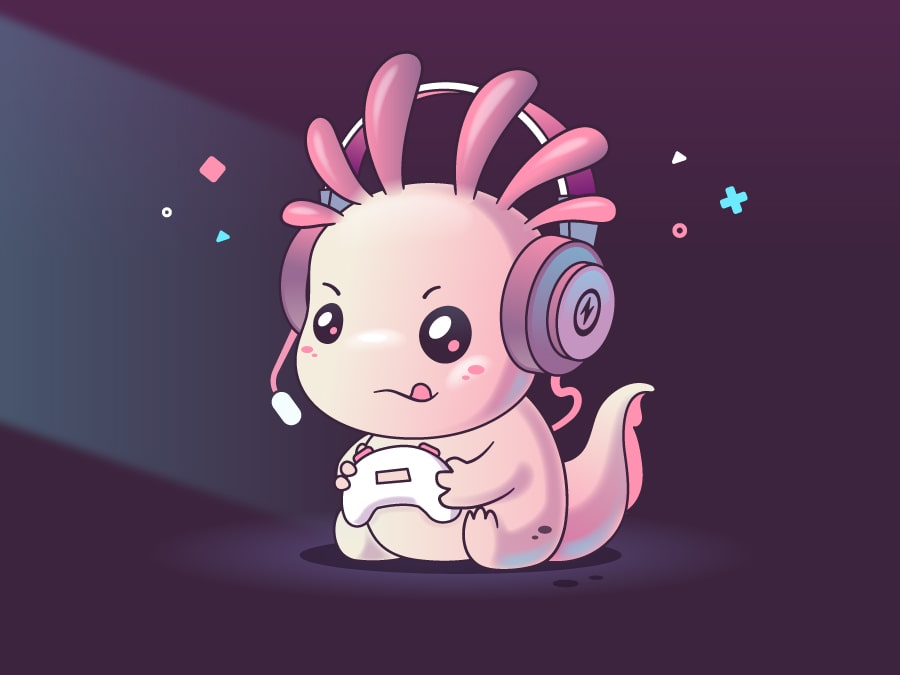 Cute Axolotl Wallpaper