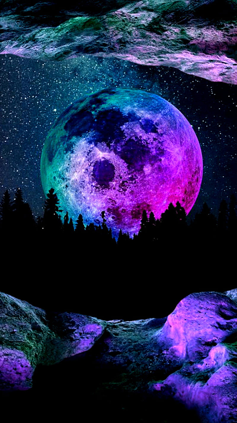Moon Background Wallpaper