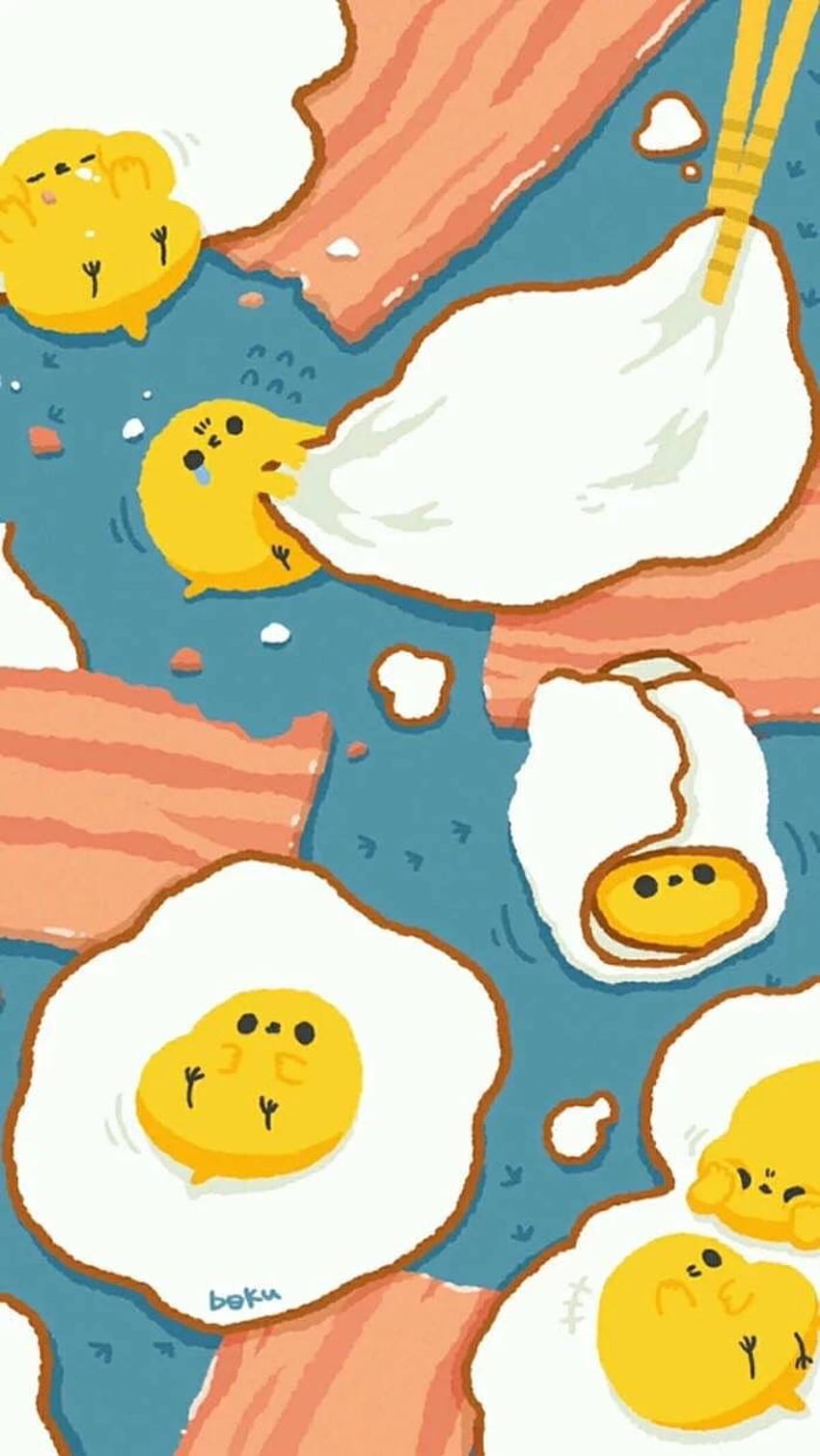 Background Gudetama Wallpaper