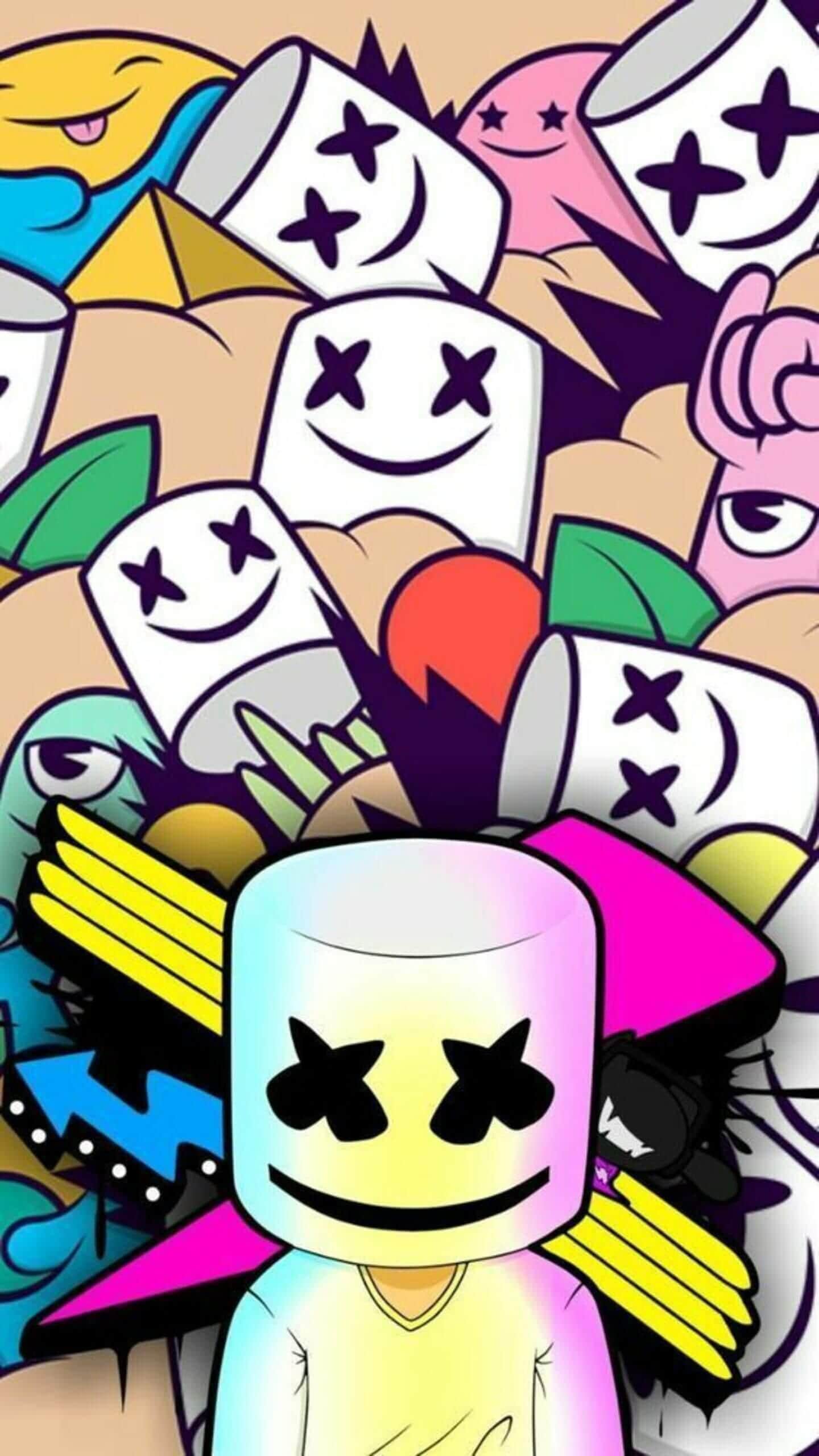 Background Marshmello Wallpaper