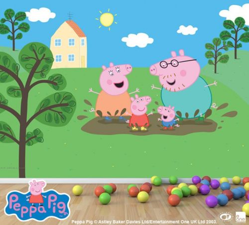 Backgraund Peppa Pig House Wallpaper