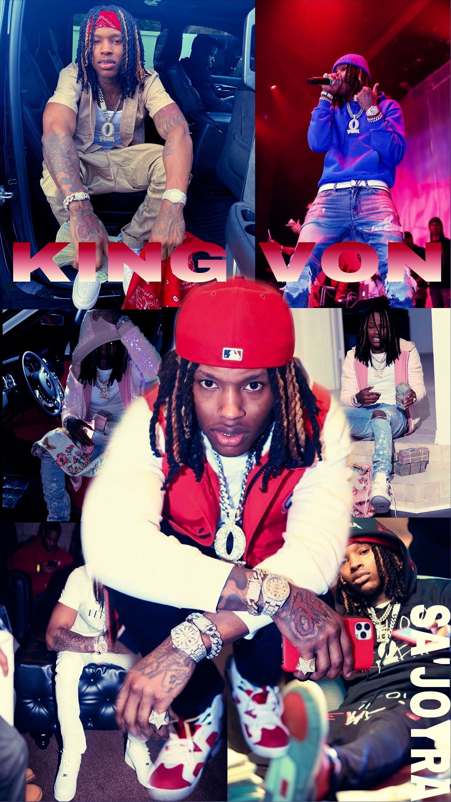 King Von Wallpaper Collage : Rip King Von Wallpapers Top Free Rip King ...