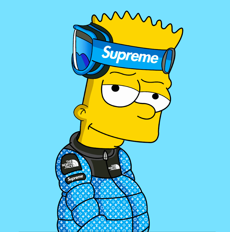 Supreme Cool: Bart Simpsons Wallpaper for Mobile